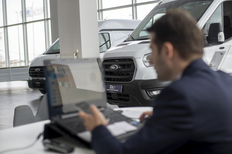 Mechanic Inspecting Car